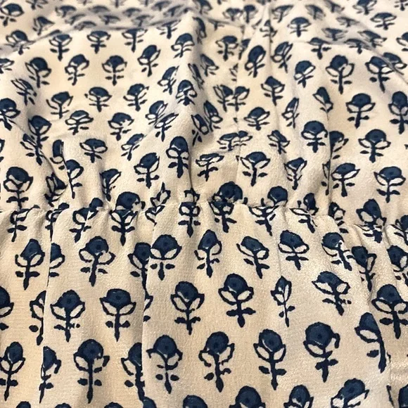 Rebecca Taylor Blue and White Silk Sheer Back Dress 💙🤍💙 - Picture 7 of 9